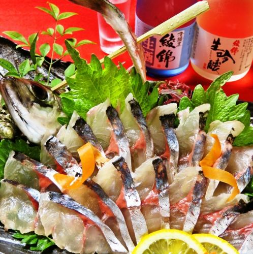 horse mackerel sashimi