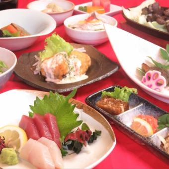 【僅限食物】海鮮紙鍋等13道菜 人氣套餐/個人拼盤懷石料理【花套餐】6,000日元