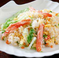 Fried rice with plenty of crab