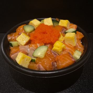 Mentaiko salmon bowl