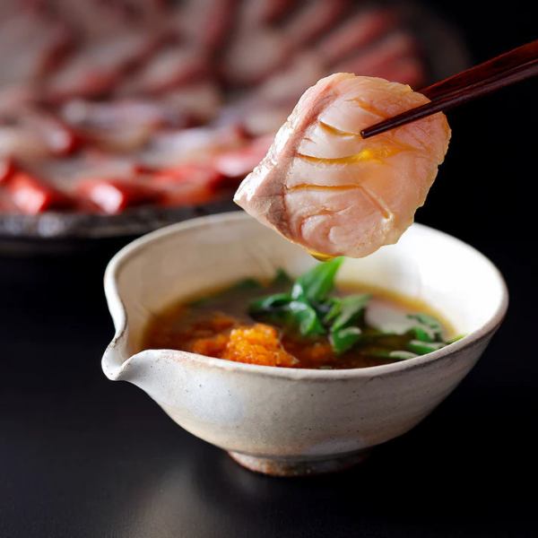 【３H飲放】鰤しゃぶ×銀ムツの煮付けに直送鮮魚刺し盛合せ含む全8品『渚』6410円⇒5500円