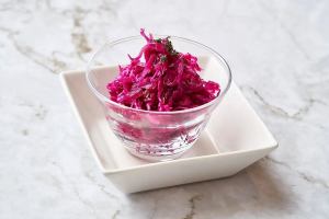 30. Marinated red cabbage