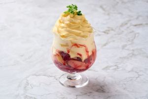 Peach Melba Parfait