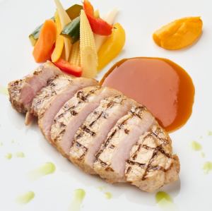 5.糸島豚のグリエ　ベルガモットソース