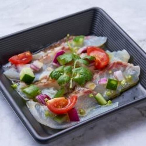 Today's fresh fish carpaccio