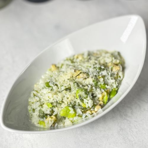 あさりとそら豆のリゾット