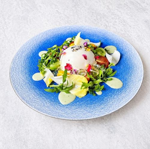 Burrata cheese caprese
