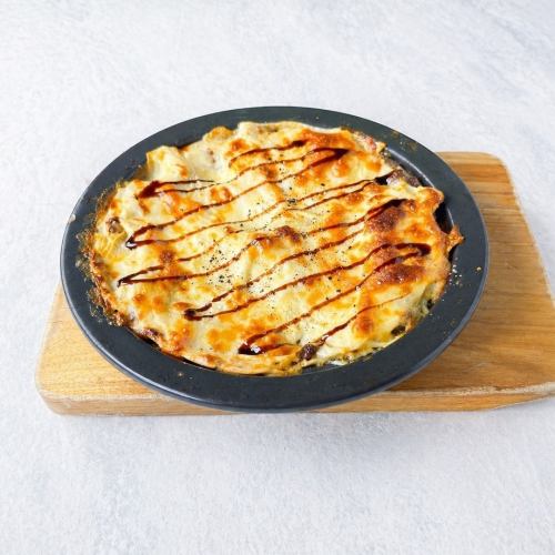Lasagna with plenty of cheese