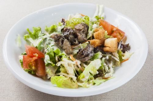 Special Torimaru Salad, Choregi Tofu Salad, Warm Egg Caesar Salad