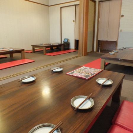 For company banquets, class reunions, and banquets with a large number of people ♪ The relaxing horigotatsu is great
