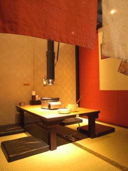 It is a tatami room seat for up to 4 people.