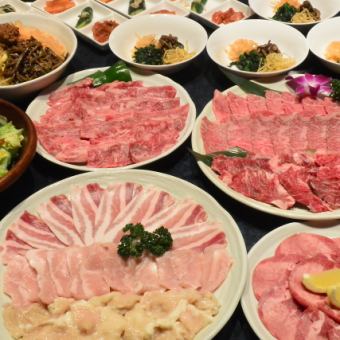 ★歓送迎会特典-和牛炙り寿司付き★【12品＋2.5h飲み放題付き】満足コース5680円
