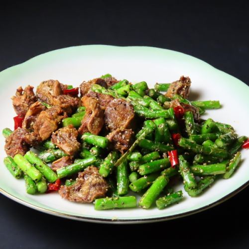 砂肝の黒胡椒炒め