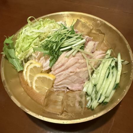 レモン蒸し鶏冷麺