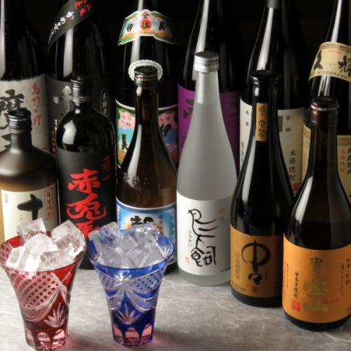 We have various types of shochu.