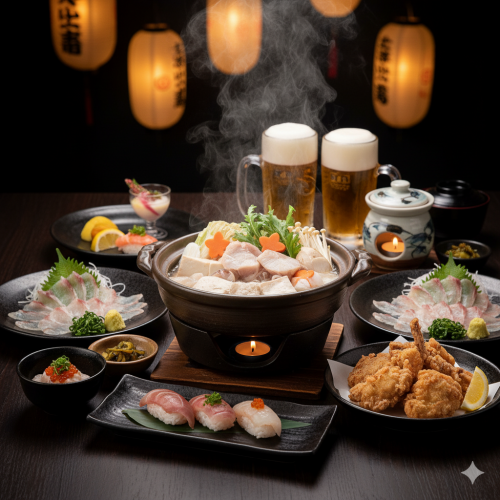 【冬の味覚】名物あんこう鍋と握り寿司を満喫！寿司アンコウコース 5530円(税込)