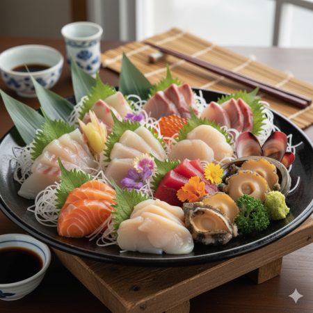 貝刺し盛り合わせ