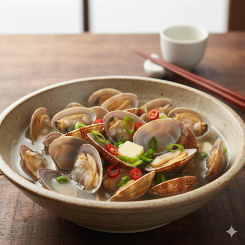 あさり酒蒸し