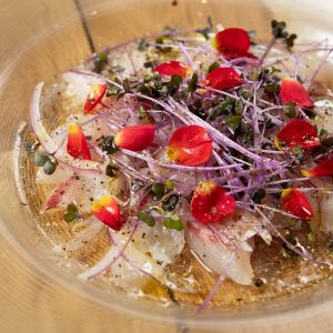 Carp carpaccio