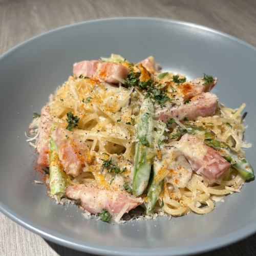 bacon and asparagus cream