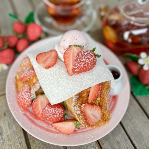 【季節限定】苺大福フレンチトースト