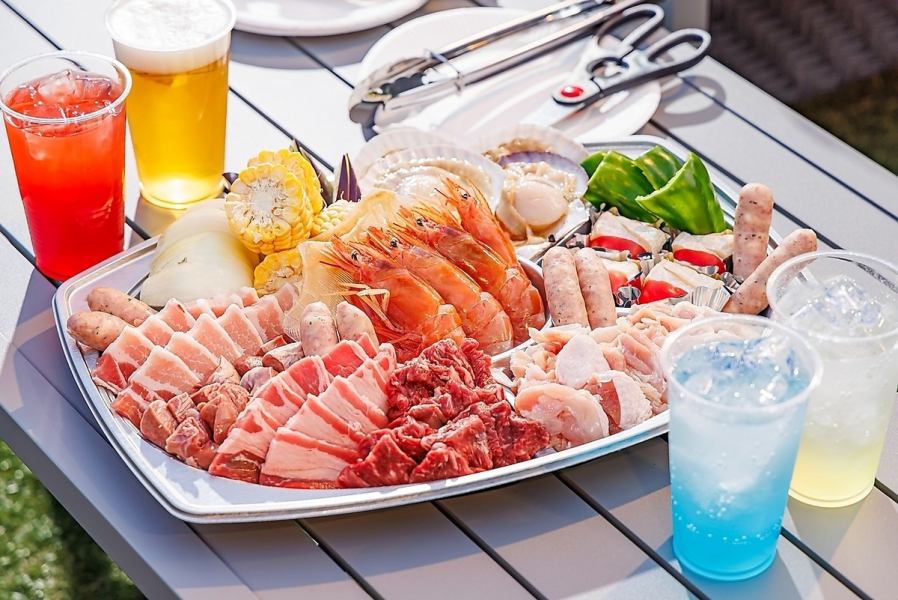 Sky Terrace BBQ Set ☆ 120 minutes all-you-can-drink included