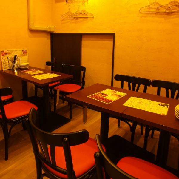 We have semi-private seating for 8 people.The restaurant is designed to accommodate small parties.
