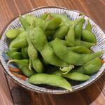 茹でたて塩枝豆