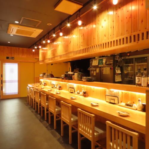 しっとりカウンター席で…