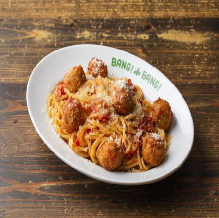 My dream meatball tomato pasta