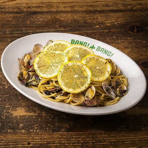 アサリとあおさのレモンパスタ