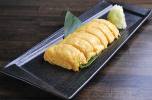 鉄板でだし巻き玉子