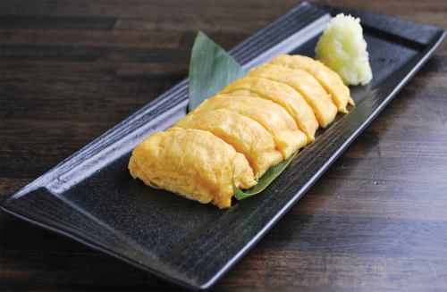 鉄板でだし巻き玉子