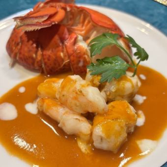 ● Lobster tail and steak course ●