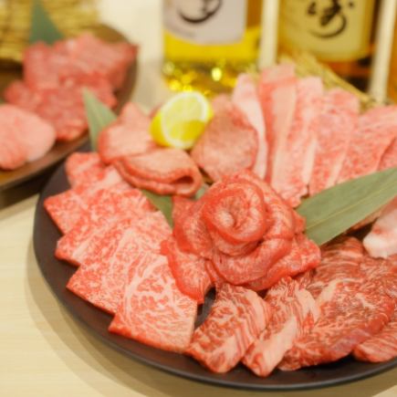 しょーちゃんお肉盛り合わせ/上ロースなど全5品/4280円