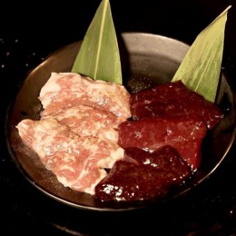しょーちゃんレバー食べ比べ/白レバーとレバーの2品/980円