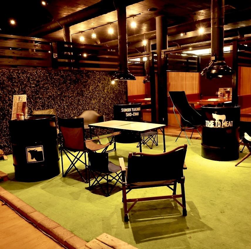 最大７０名様まで貸切利用◎BBQコーナーやソファー席でも宴会◎