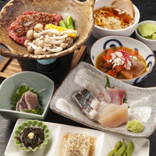 旬な食材を堪能できる宴会コース3500円（税込）～