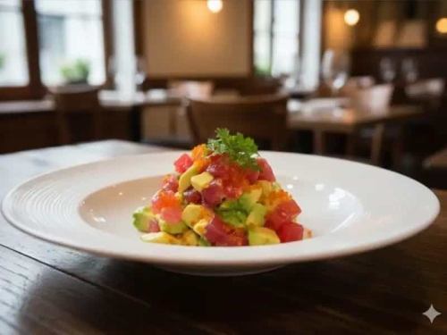 A marriage of red and green - Tuna and avocado tartare