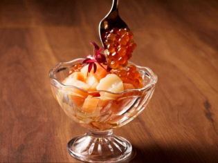 帆立・サーモン・イクラの贅沢タルタル