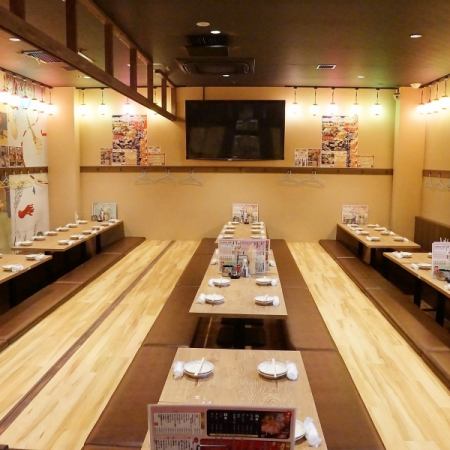 A popular izakaya! 180 people for banquets!