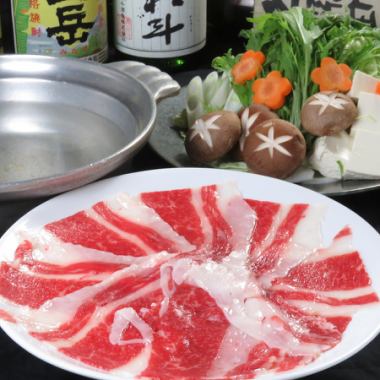 【牛肉寿喜烧套餐】豪华鲜鱼＆9种肉类及海鲜料理、附120分钟无限量畅饮、6000日元