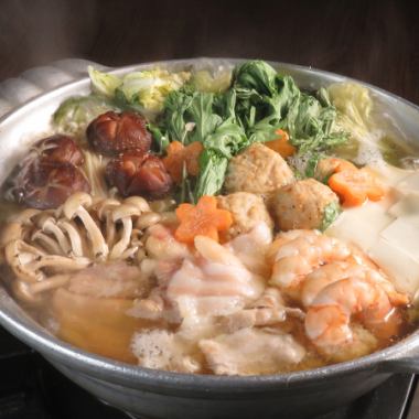 [Year-end party] [Chanko hotpot course] 8 dishes, 120 minutes, all-you-can-drink, 4,500 yen