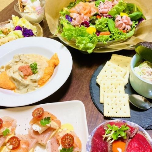 【☆彩り抜群☆華やかコース】は『女性の食べたいを叶えます』をコンセプトに作られたコースです♪