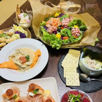 【☆彩り抜群☆女子会コース】"女性の食べたい"を叶えます◎全8品90分飲み放題付き4800円