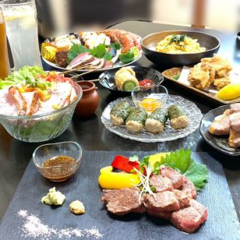 【至極の贅沢肉コース】"ここでしか味わえない"肉尽くし大満足８品『120分飲み放題付』コース★