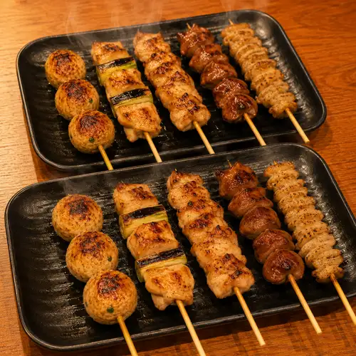 焼き鳥の盛り合わせ10本盛り