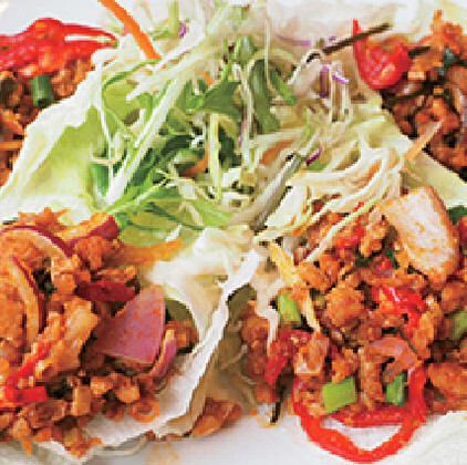 ミアンガイ(タイ鳥のレタス包みサラダ)