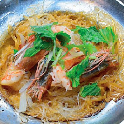 クンオッウンセン(海老と春雨蒸し)