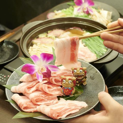 【出汁もこだわり◎】飲み干せるほど旨い和風だしでアグー豚のしゃぶしゃぶを！